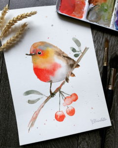 autumn comes, autumn leaves (Aquarell)