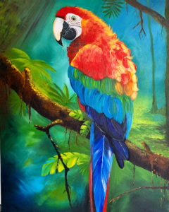 "Get glowing ..." (Acryl)