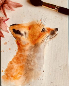 "Autumn comes" (Aquarell)