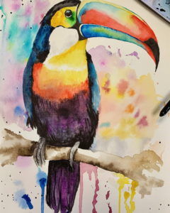 "Amazonas ..." (Aquarell)