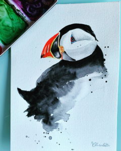 "Lunde" (Aquarell)