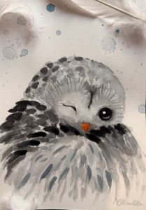 "Coruja" (Aquarell)